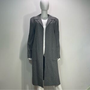 Valerie Stevens Gray Wool Blend Women’s open Jacket Size‎ 16